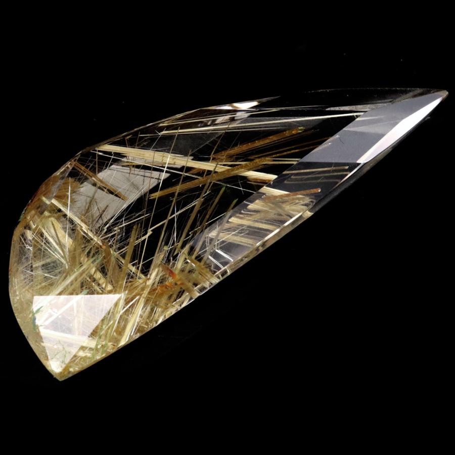 GOLD STONE ゴールド ルチルクォーツ ルース 裸石 18.9g AAAAAA 金針