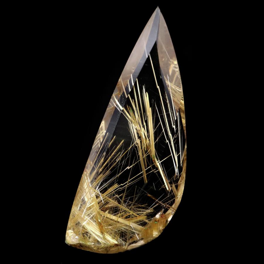 高品質　透明度高　極太金針タイチンルチル　ルチルクォーツ　ゴールドルチル　天然石 GOLD STONE ゴールド ルチルクォーツ ルース 裸石 18.9g AAAAAA 金針