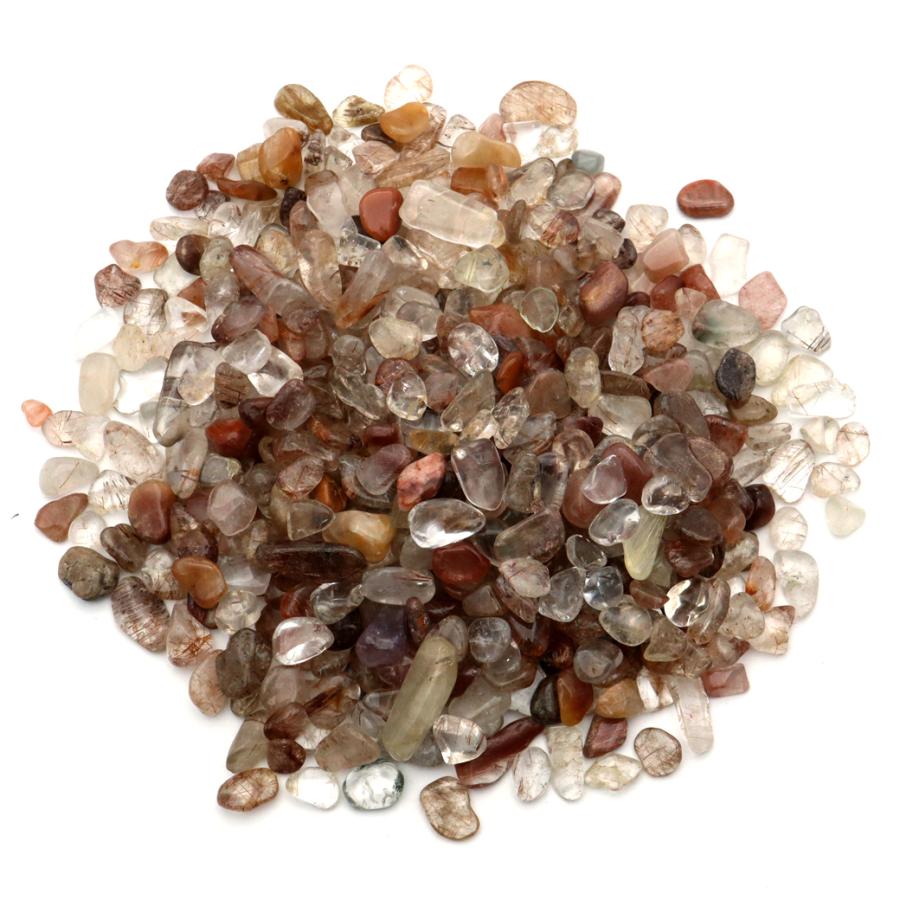 ☆数量限定☆超人気♢褐色針水晶【ブロンズMIXルチルクォーツさざれ500g】