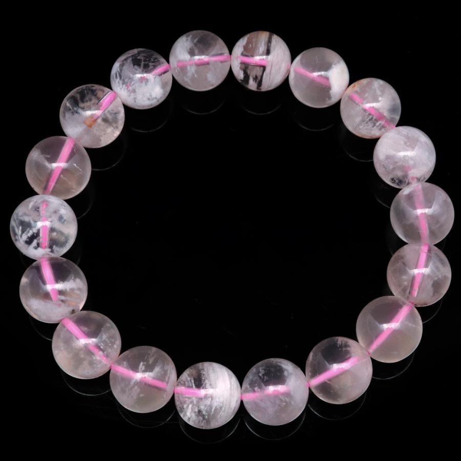 GOLD STONE セリサイト イン ローズクォーツ ブレスレット 11.5mm 