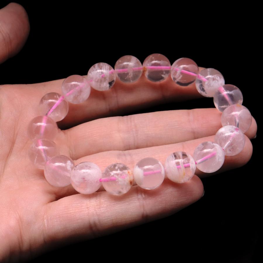 GOLD STONE セリサイト イン ローズクォーツ ブレスレット 11.5mm