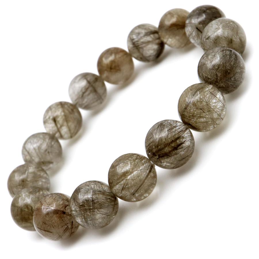 GOLD STONE シルバー ルチルクォーツ ブレスレット 13mm 針がびっしり