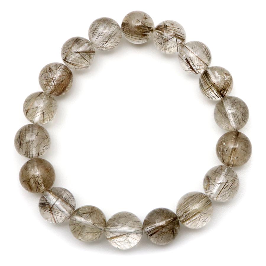 GOLD STONE シルバー ルチルクォーツ ブレスレット 11.5mm 針が