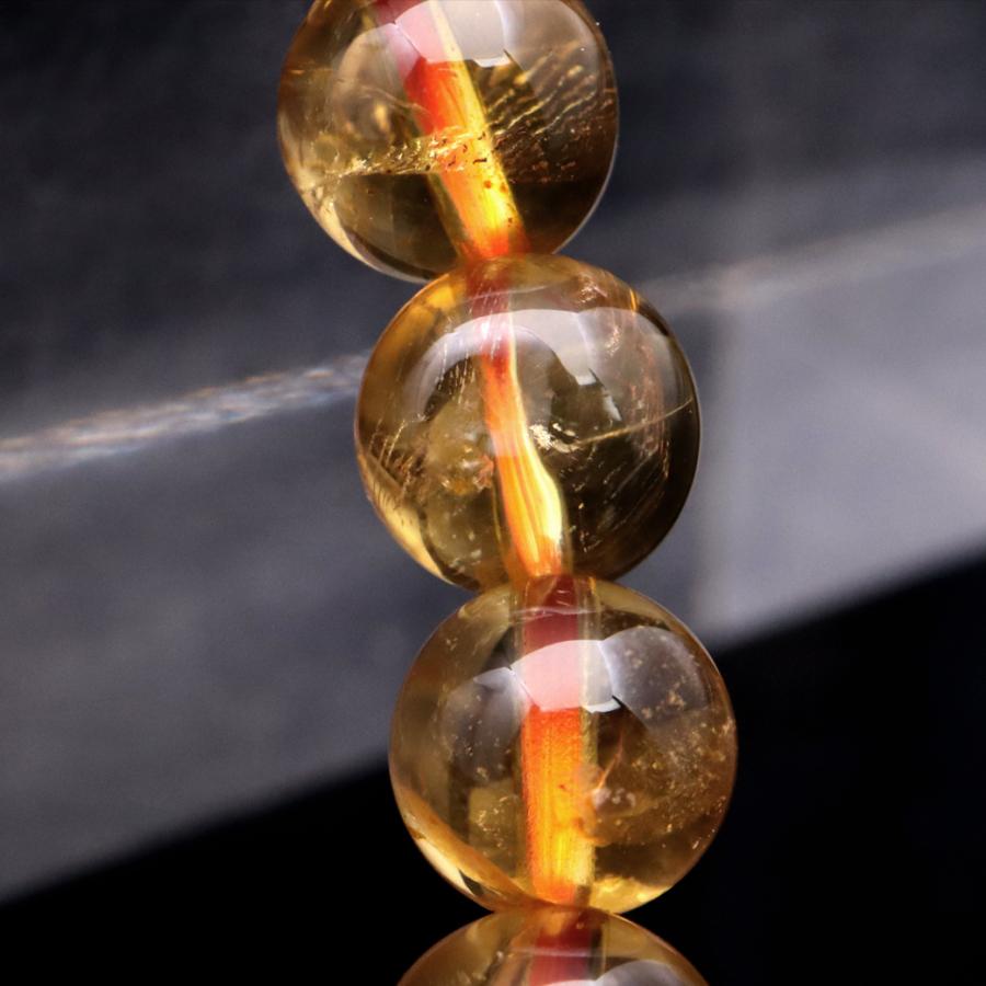 GOLD STONE シトリン ブレスレット 7mm 黄色水晶 ブラジル産 11月