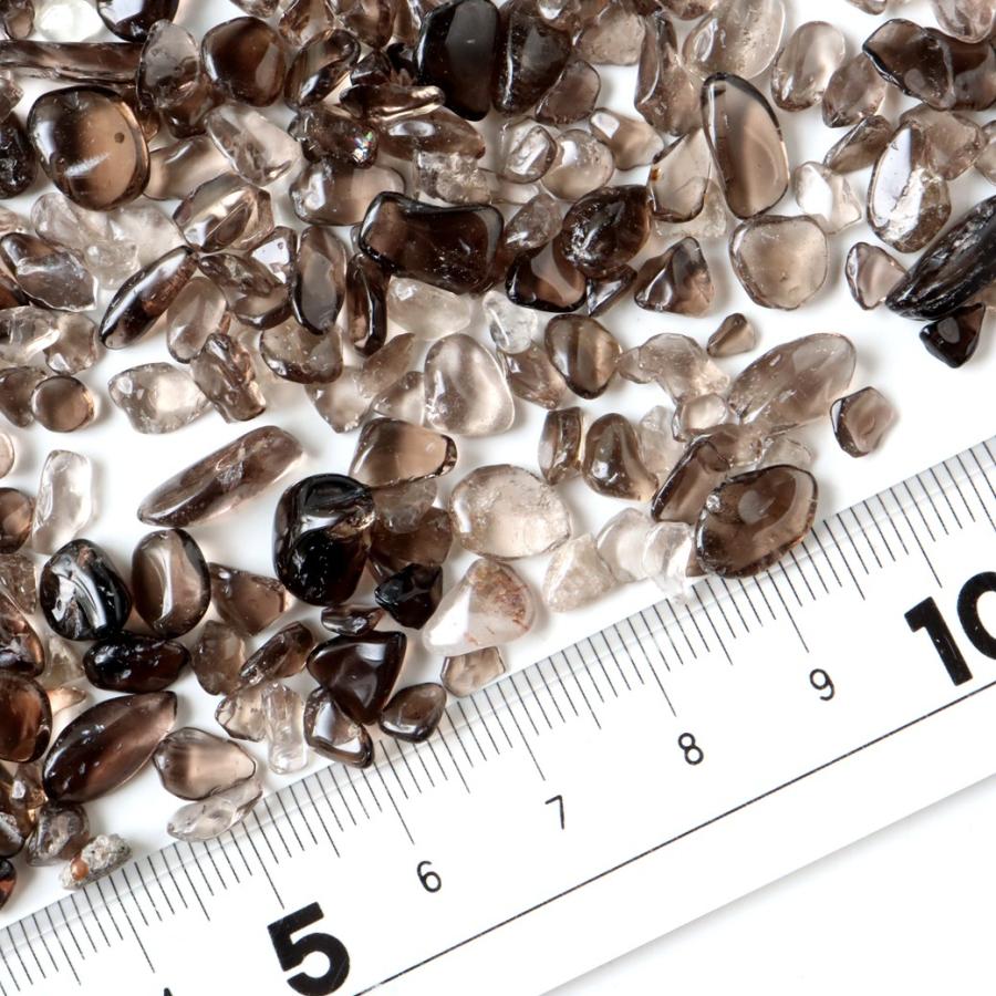 GOLD STONE スモーキークォーツ さざれ石 本物 100g 煙水晶 天然石