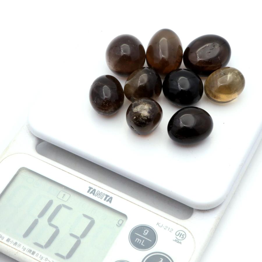 GOLD STONE スモーキークォーツ タンブル さざれ石 150g 煙水晶 茶色
