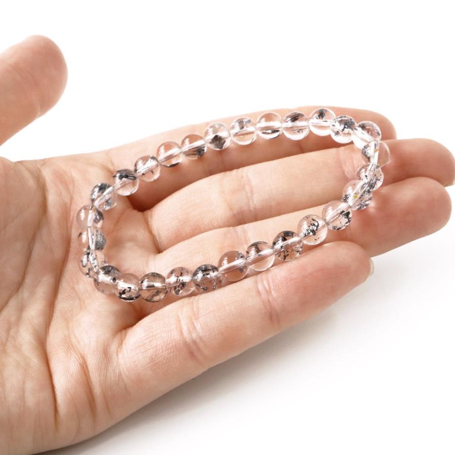 GOLD STONE スティブナイト インクォーツ ブレスレット 6.5mm 高透明