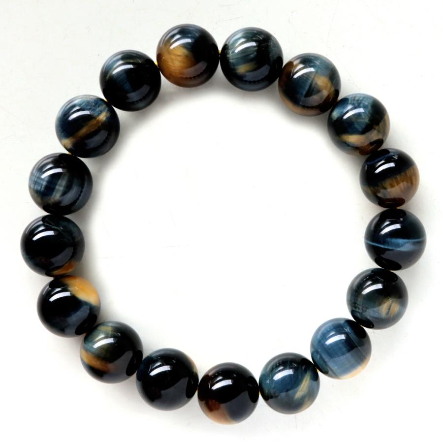GOLD STONE ゴールデンブルー タイガーアイ ブレスレット 12mm AAA 