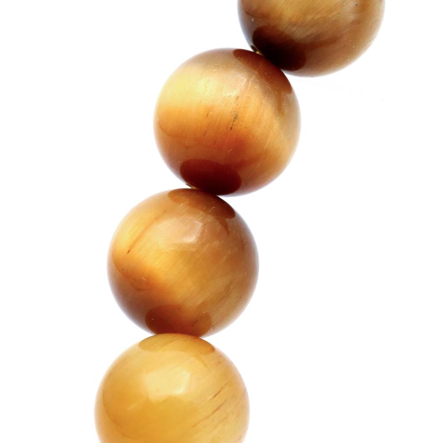ゴールデンタイガーアイ ブレスレット バレル型 約10.6mm 内径16cm GOLD STONE ゴールデンタイガーアイ ブレスレット 10mm メンズ