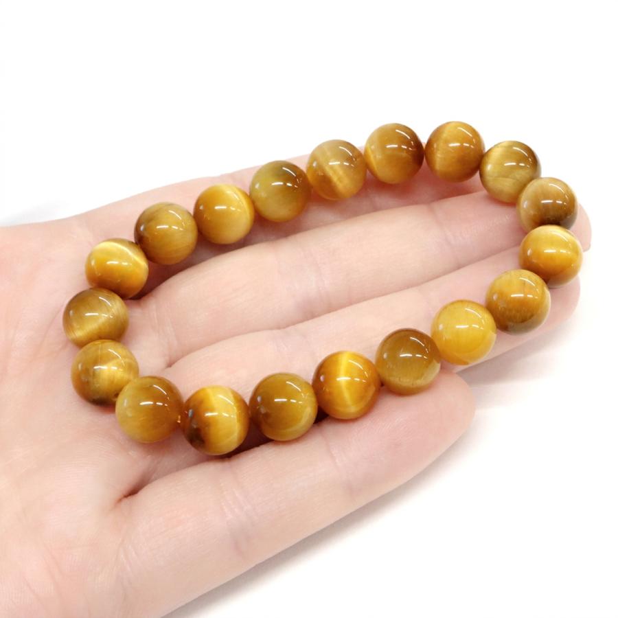 GOLD STONE ゴールデンタイガーアイ ブレスレット 10mm メンズ