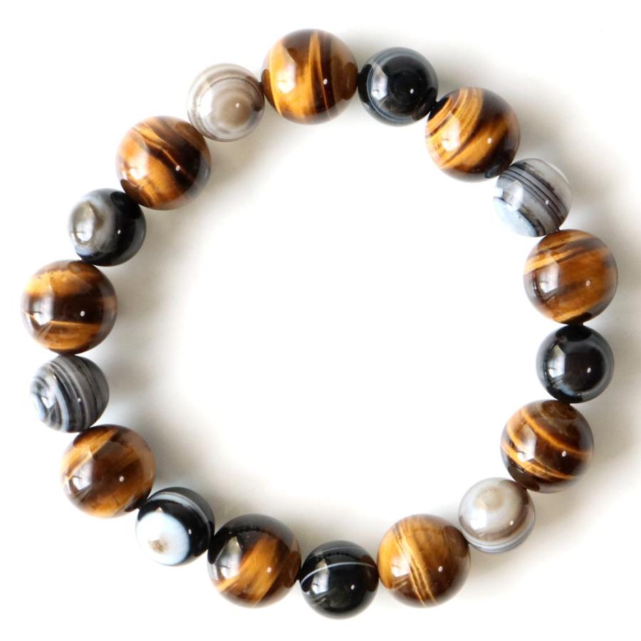 GOLD STONE ブレスレット メンズ 天眼石 タイガーアイ パワーストーン