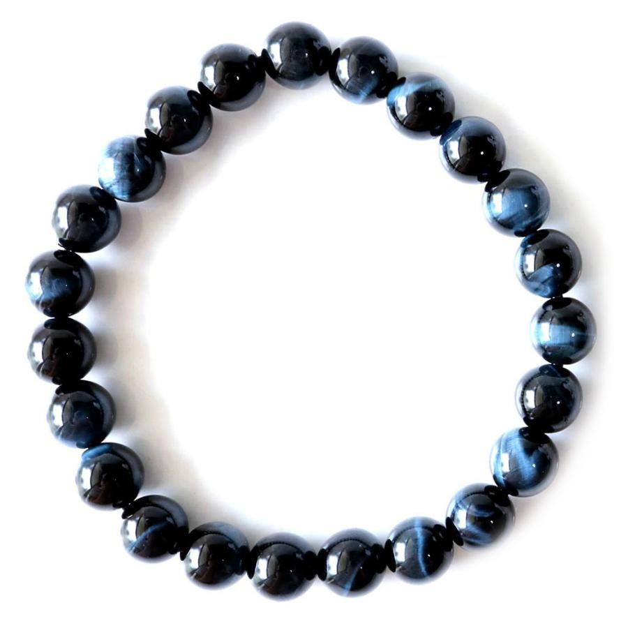 【天然石】マリンブルータイガーアイブレスレット【8mm玉】【16cm径】 天然石】マリンブルータイガーアイブレスレット【8mm玉】【16cm径】