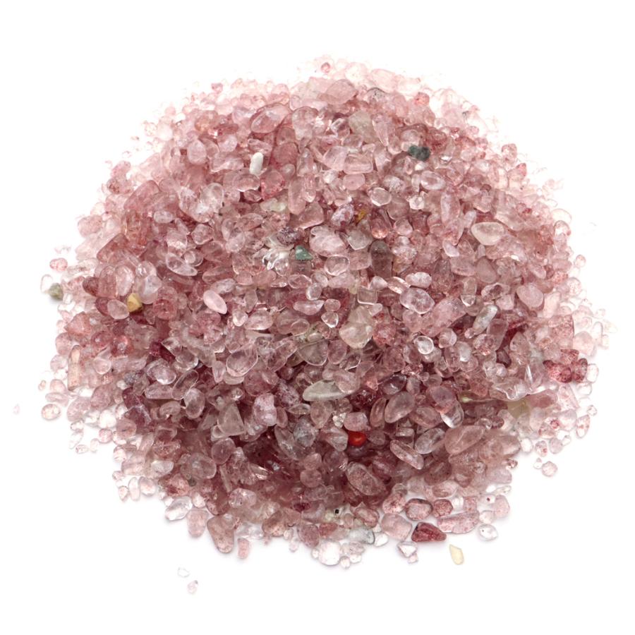 GOLD STONE ストロベリークォーツ さざれ 100g 極小サイズ 小粒 天然石