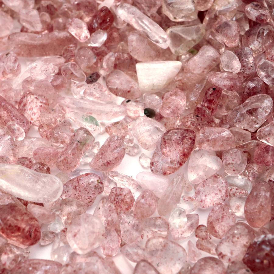 GOLD STONE ストロベリークォーツ さざれ 100g 極小サイズ 小粒 天然石
