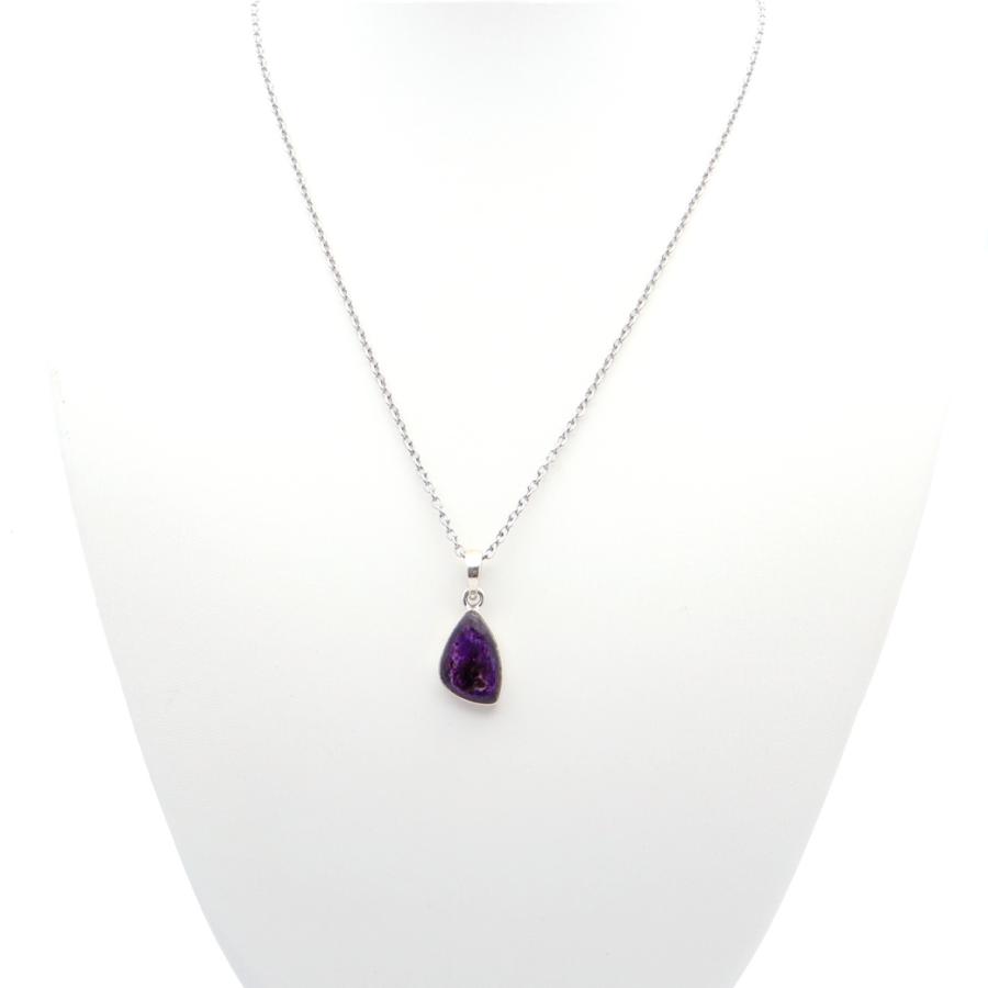 L600）赤字セール品南アフリカ　稀少　スギライト　ネックレス L600）赤字セール品南アフリカ 稀少 スギライト ネックレス L600）赤字