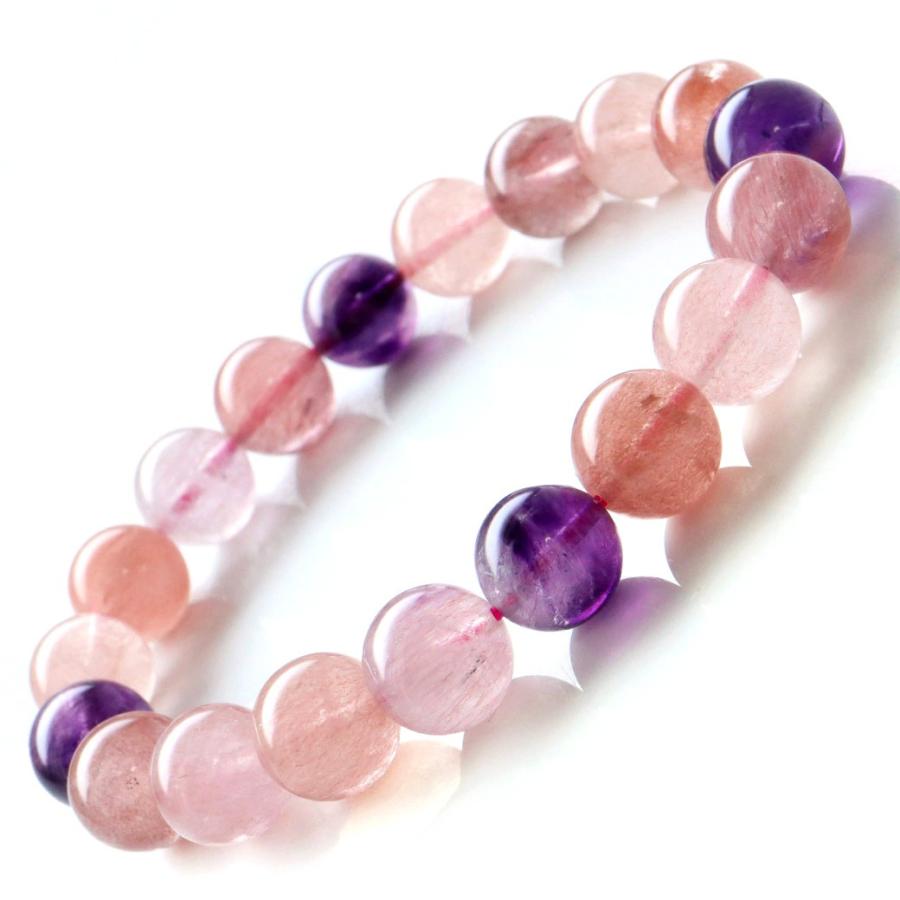 GOLD STONE 天然石 パワーストーン ブレスレット スーパーセブン 10mm