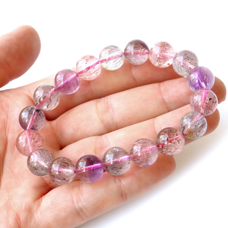 【極上,小粒】マルチスーパーセブン　ブレスレット　美品　希少　透明 極上,小粒】マルチスーパーセブンブレスレット美品希少透明