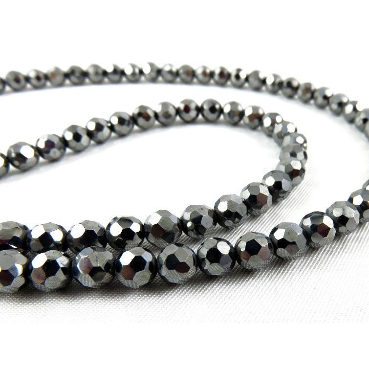 テラヘルツ ネックレス 天然石 4ｍｍ カット ★ テラヘルツ鉱石 高純度テラヘルツ鉱石ダイヤモンドカット6mm強軽量ネックレス石