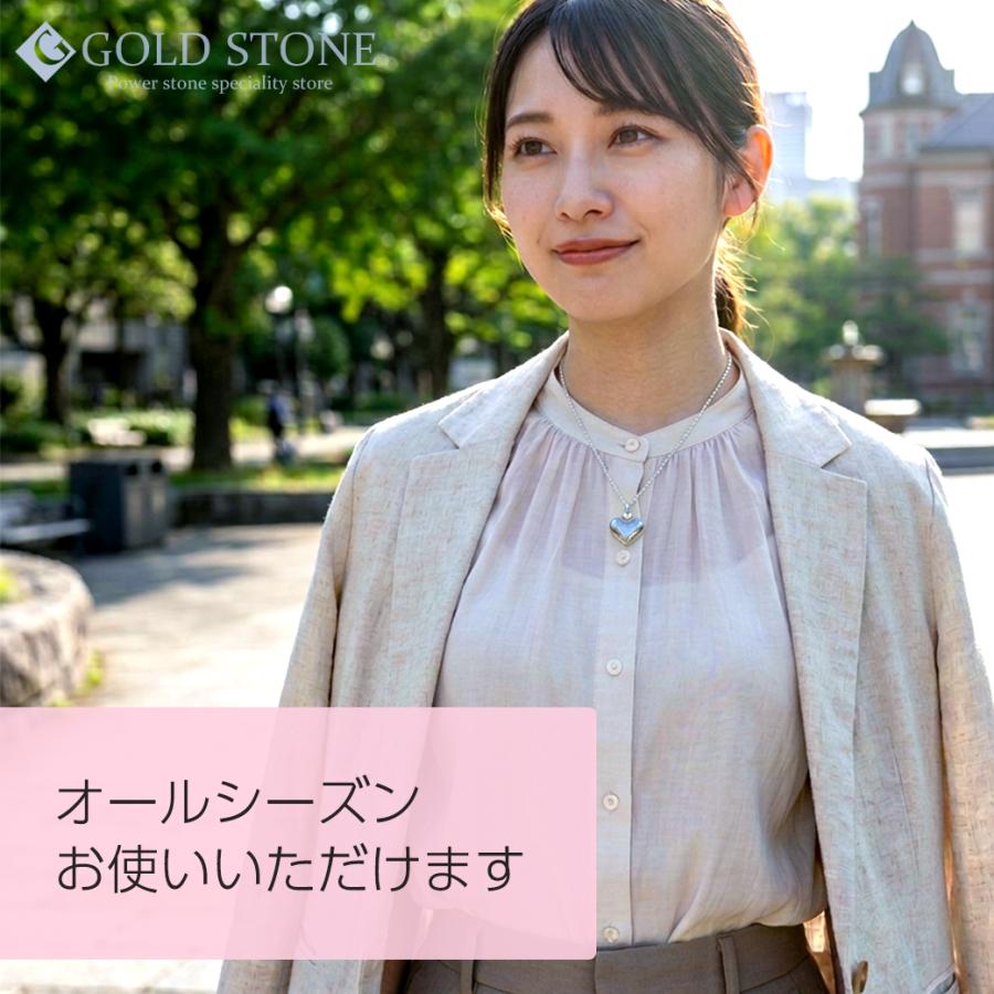 GOLD STONE テラヘルツ鉱石 本物 ネックレス ハート かわいい おしゃれ