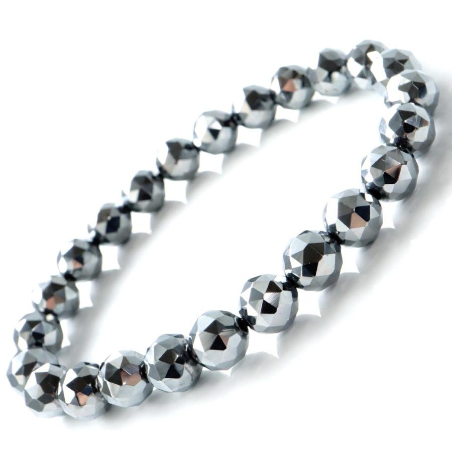 GOLD STONE テラヘルツ鉱石 本物 ブレスレット メンズ レディース 8mm 