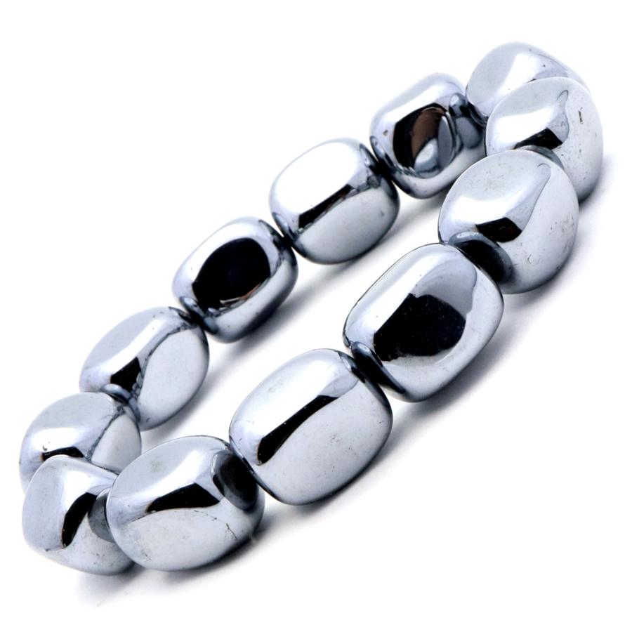 GOLD STONE テラヘルツ鉱石 ブレスレット 16-18mm タンブル型 健康