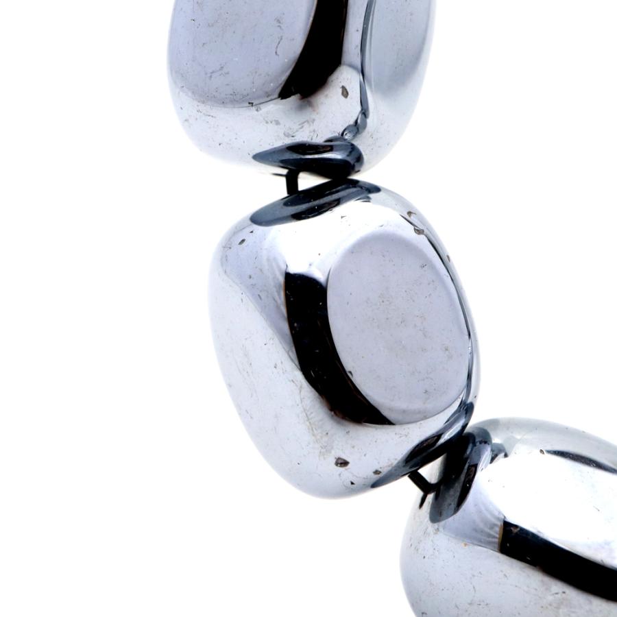 GOLD STONE テラヘルツ鉱石 ブレスレット 16-18mm タンブル型 健康