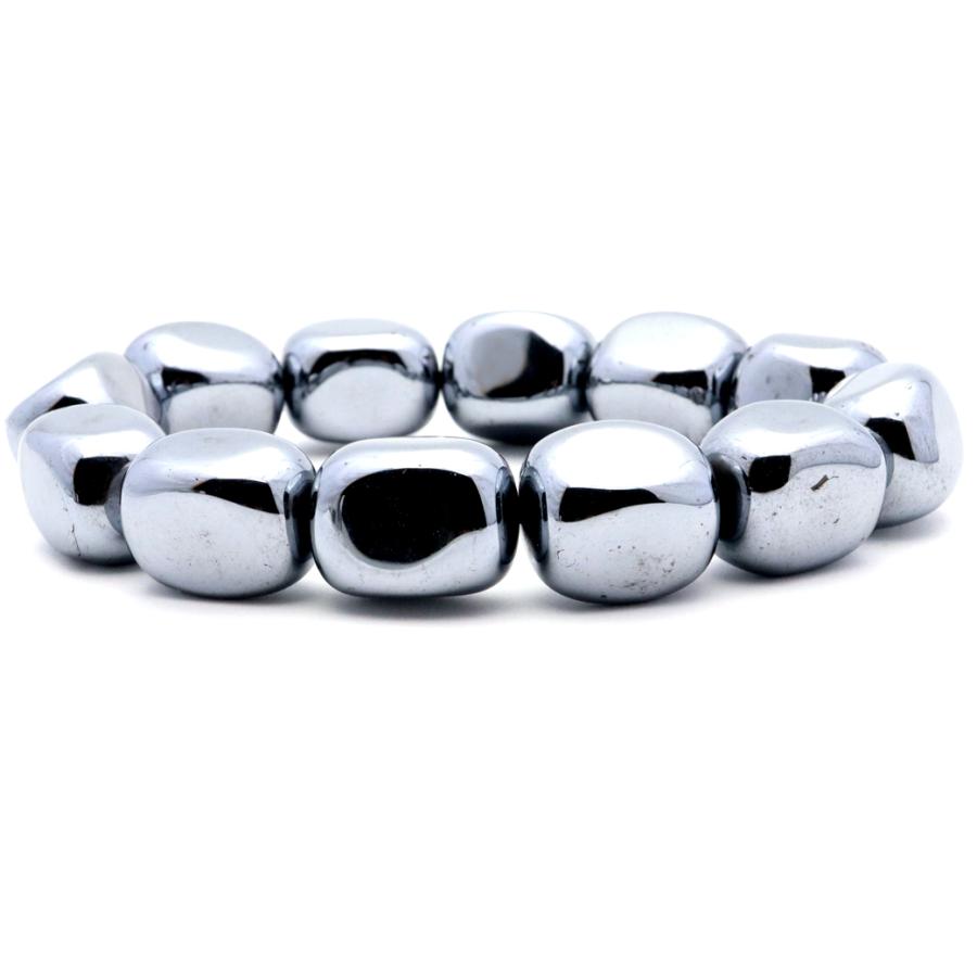 GOLD STONE テラヘルツ鉱石 ブレスレット 16-18mm タンブル型 健康