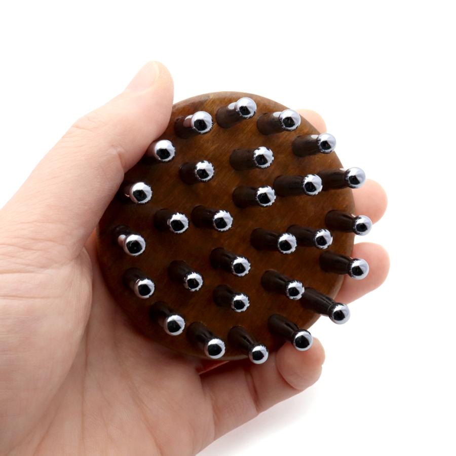 GOLD STONE テラヘルツ 頭皮 ヘッドマッサージ用 ヘアケア ブラシ スパ