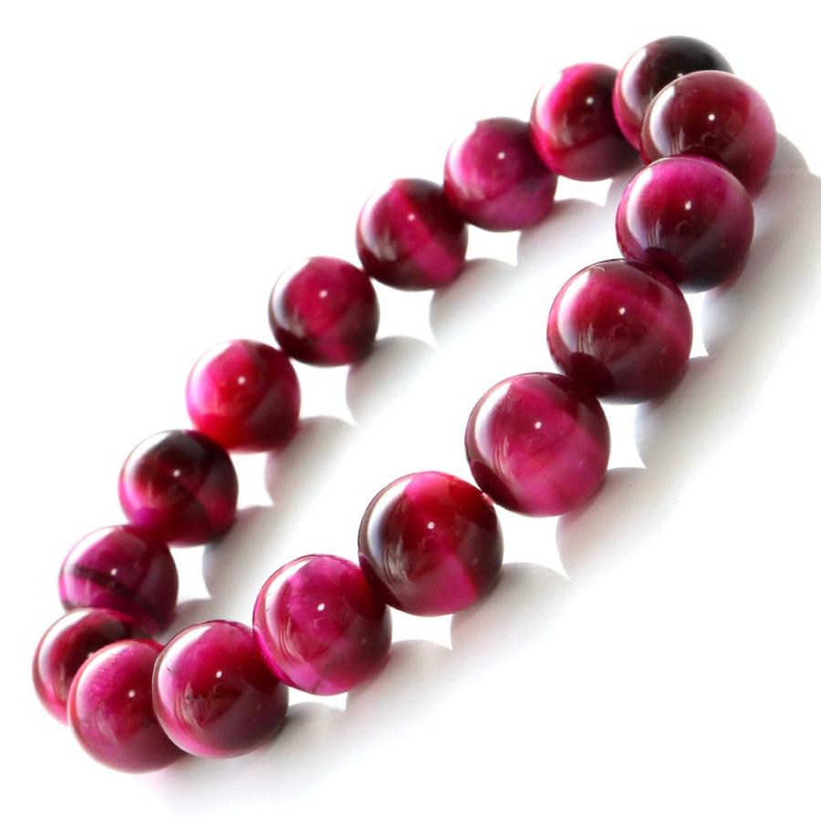 GOLD STONE ピンク タイガーアイ ブレスレット 12mm 虎目石 天然石