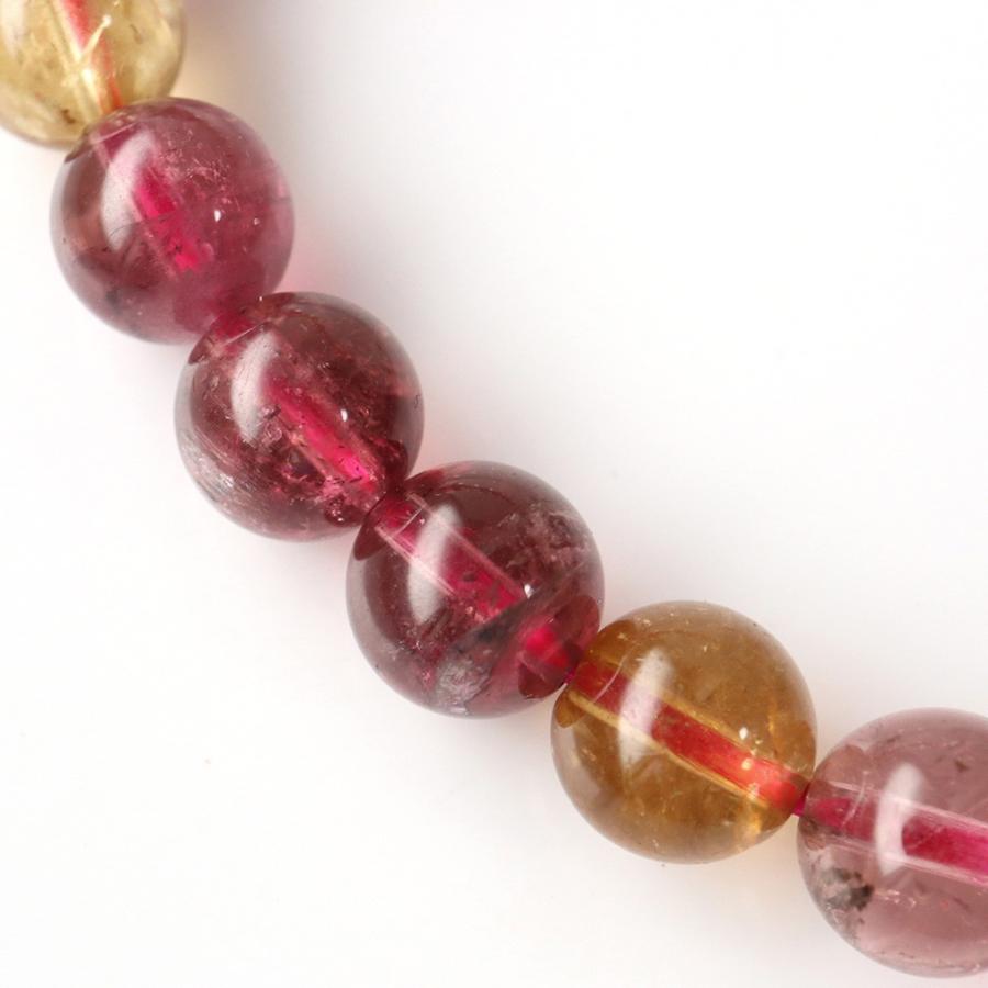 GOLD STONE トルマリン マルチカラー AAA ブレスレット 7.5mm 高