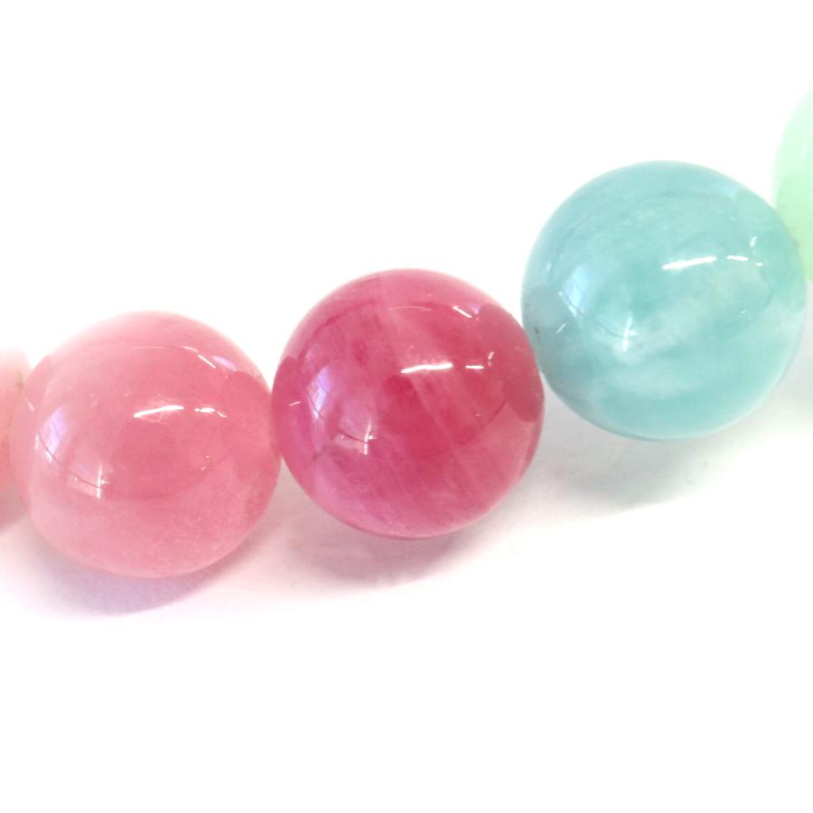GOLD STONE トルマリン マルチカラー AAA ブレスレット 8mm 高品質