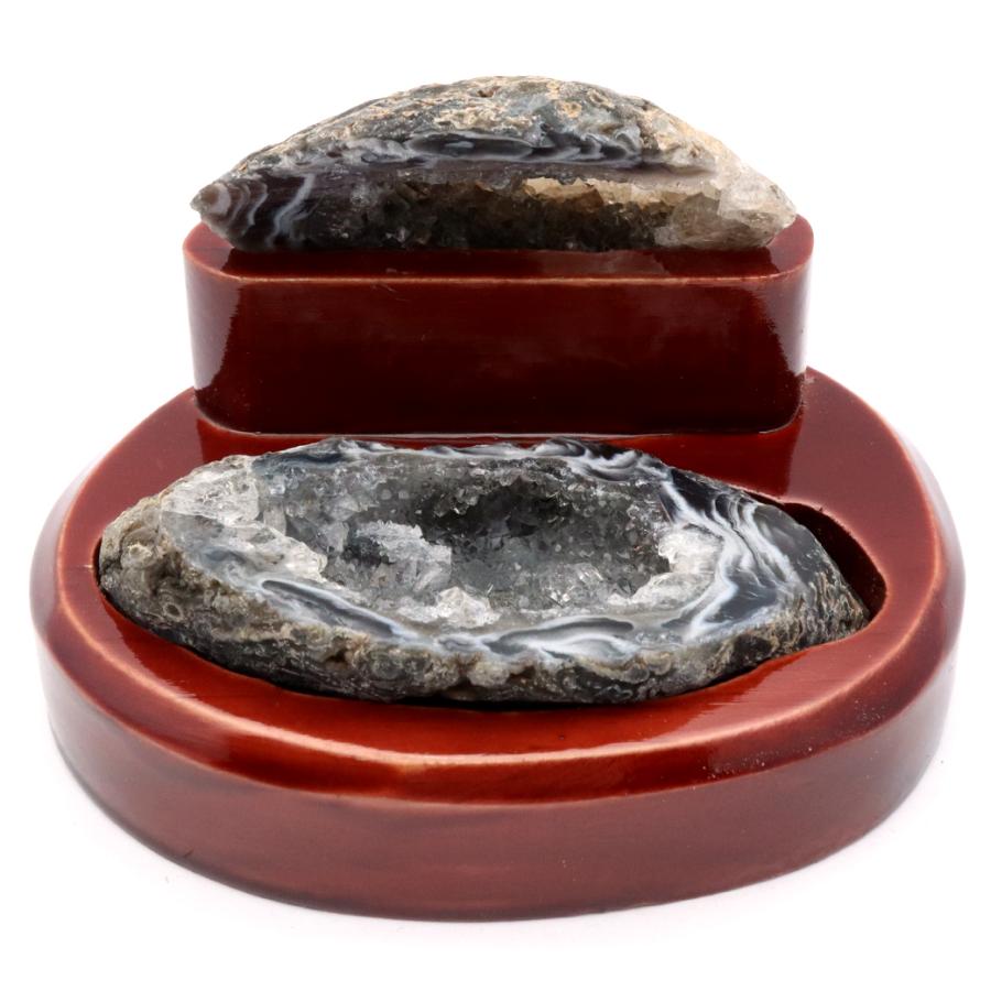 瑪瑙メノウ天然石壺花瓶パワーストーン1点物