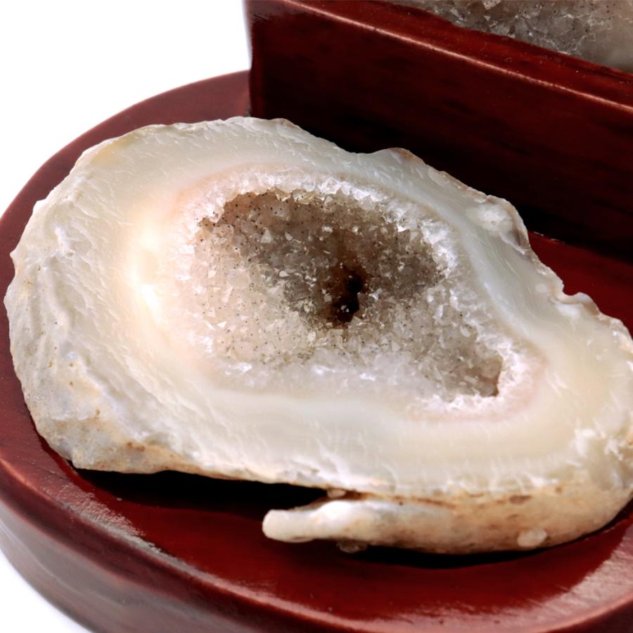 GOLD STONE トレジャーメノウ 台付き 1点もの 277g 瑪瑙 風水 聚宝盆 