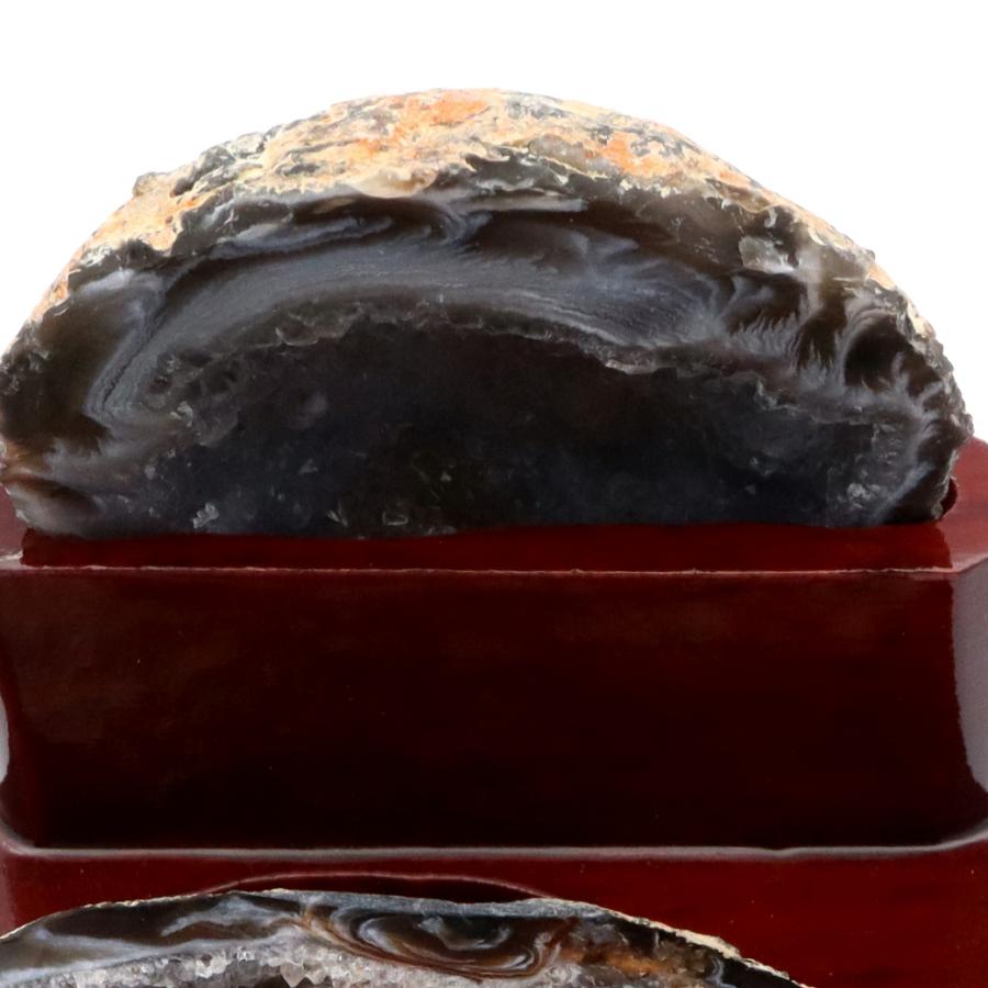 GOLD STONE トレジャーメノウ 台付き 1点もの 168g 瑪瑙 風水 聚宝盆