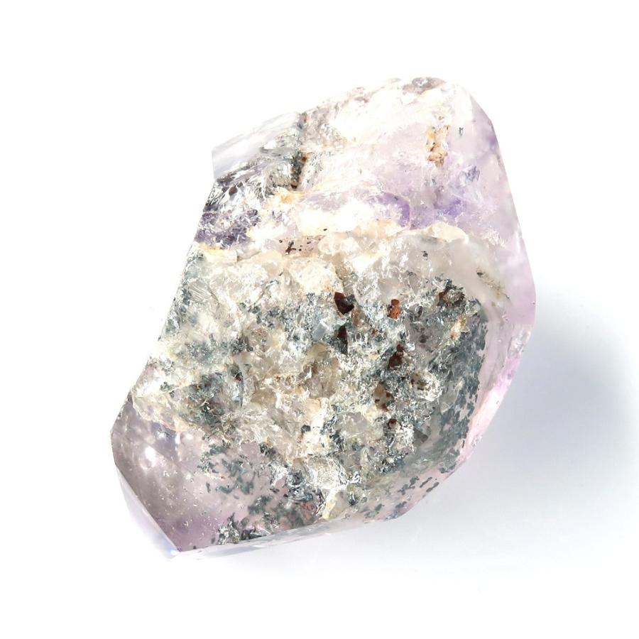 GOLD STONE 水入り アメジスト エレスチャル 原石 骸骨水晶 敬老の日