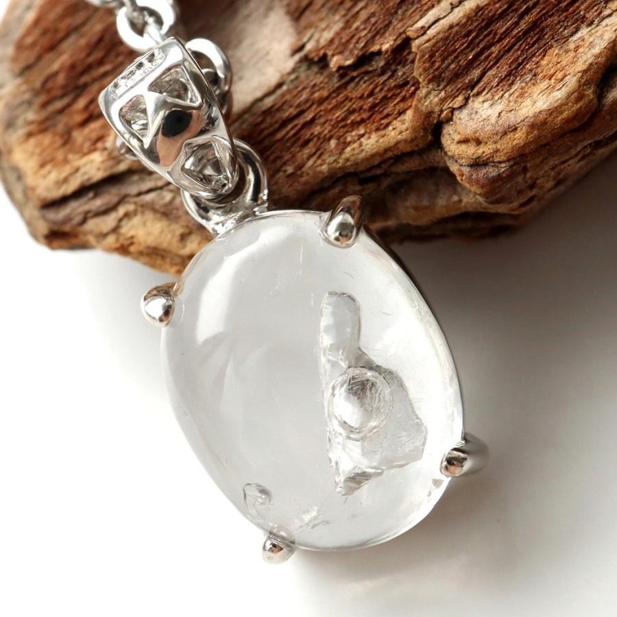 GOLD STONE 水入り水晶 ネックレス 天然石 ペンダント Silver925 最古 