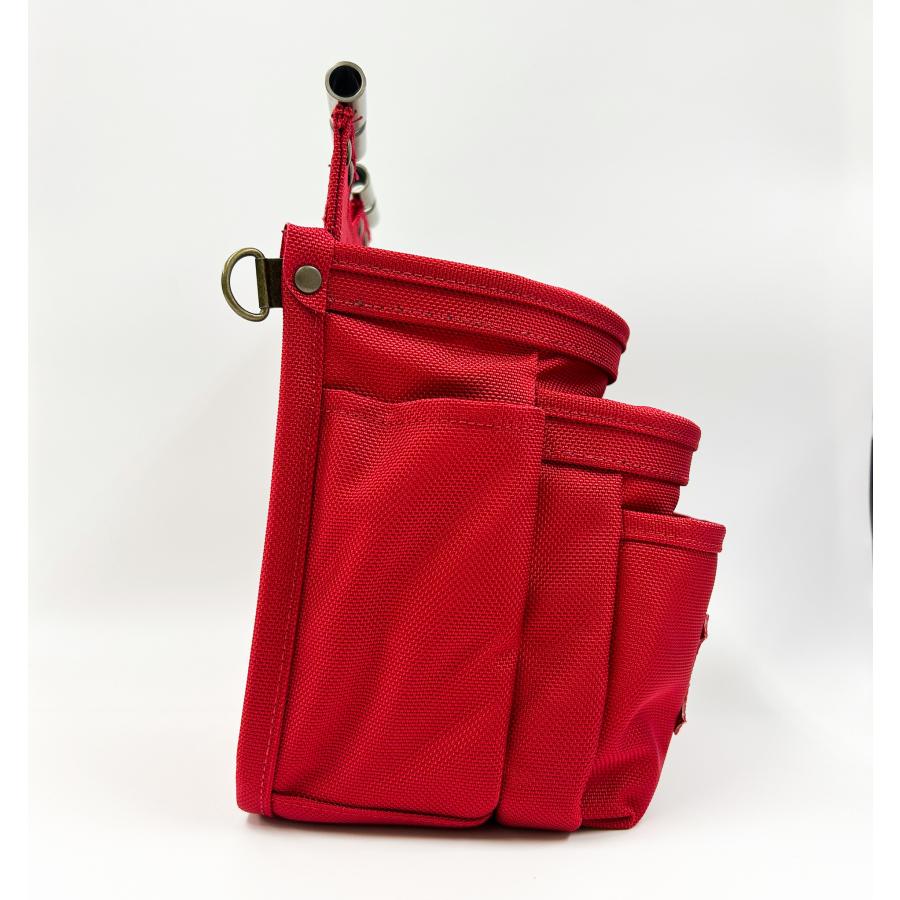 ニックス 腰袋 3段 チタン補強 チェーンタイプ 赤 レッド