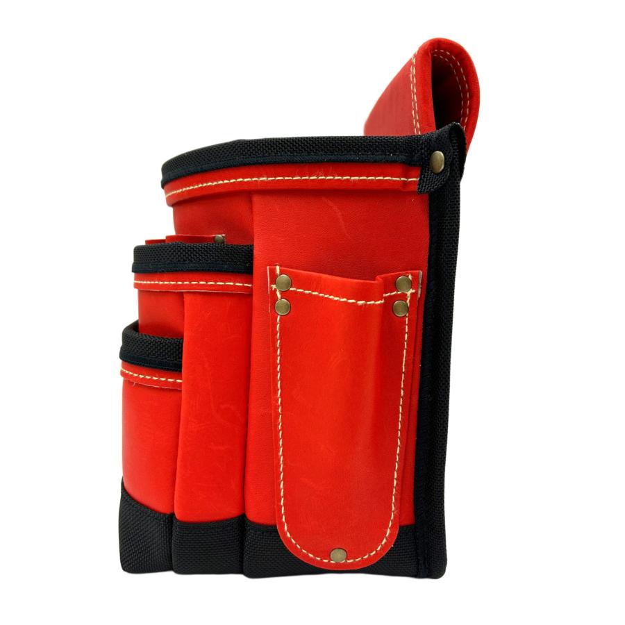 KNICKS（ニックス） 腰袋 最高級硬式グローブ革 3段 KGR-301DD 背台SUS