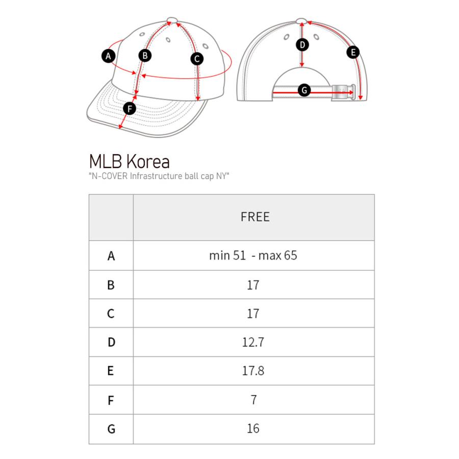 エムエルビー キャップ MLB Korea N-COVER Infrastructure ball cap NY Nカバー インフラストラクチャー ボールキャップ ニューヨークヤンキース 3ACP6601N ACC｜goldtail2020｜07