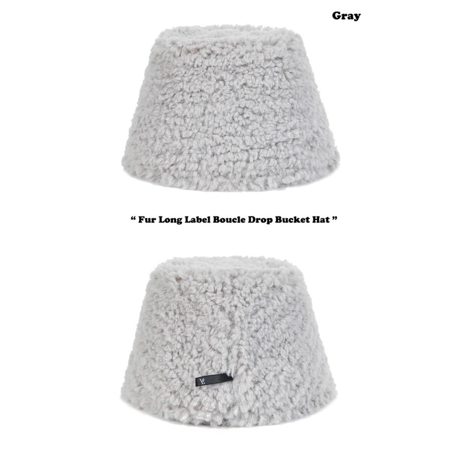 バザール バケットハット VARZAR 正規販売店 Fur Long Label Boucle Drop Bucket Hat 全4色 varzar900/1/2/3 ACC｜goldtail2020｜02