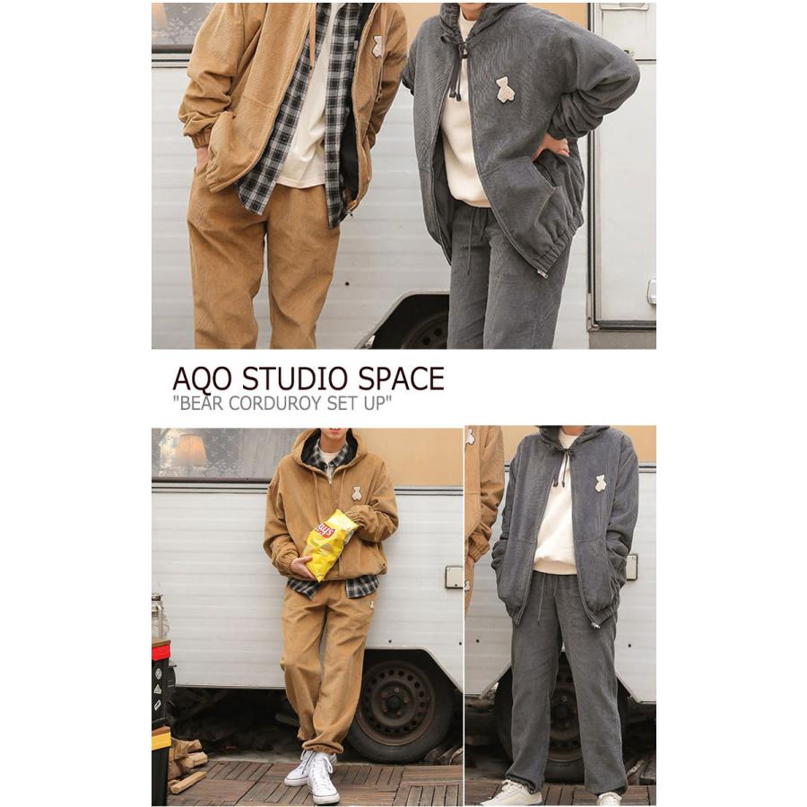 【メール便】 アコスタジオスペース セットアップ AQO STUDIO SPACE BEAR CORDUROY SET UP ベアー コーデュロイ セット アップ BROWN CHARCOAL AQHAMST01 ウェア 【FK2620758465】(13141円)