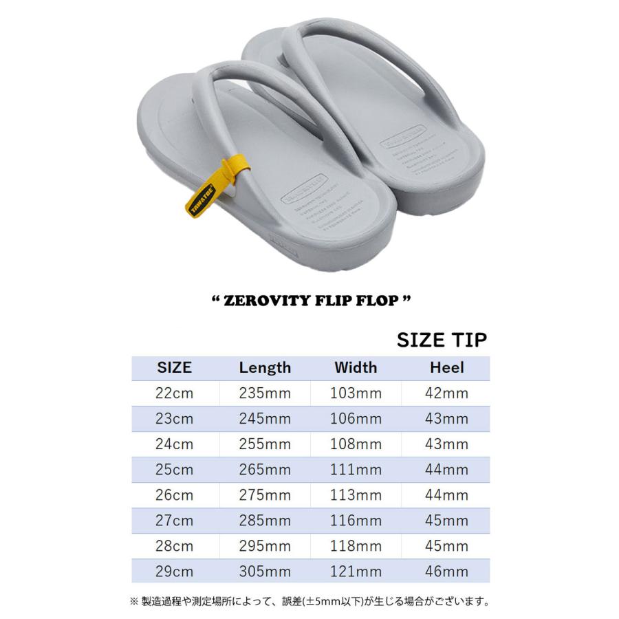 トー＆トー サンダル TAW＆TOE メンズ レディース ZEROVITY FLIP FLOP ゼロビティ フリップ フロップ GRAY グレー Z-FF-GRAJ シューズ｜goldtail2020｜04