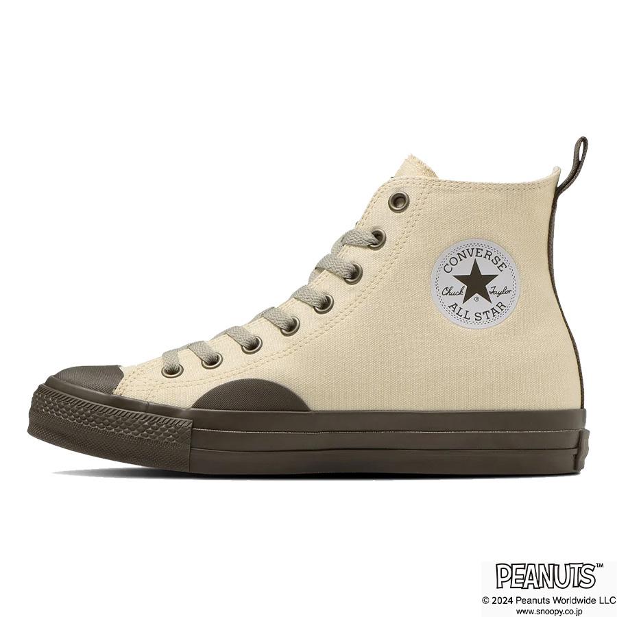 コンバース スニーカー レディース オールスター ピーナッツ コラボモデル ハイカット オフホワイト/トープ CONVERSE ALL STAR R PEANUTS BS HI OFFWHITE/TAUPE｜goldtakeoff7｜02