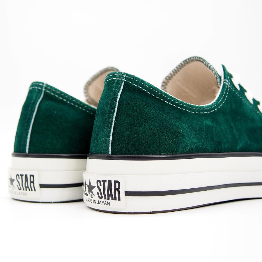 【5のつく日クーポン有】コンバース スニーカー メンズ レディース スエード オールスター ローカット 日本製 グリーン CONVERSE SUEDE ALL STAR J OX GREEN｜goldtakeoff7｜07