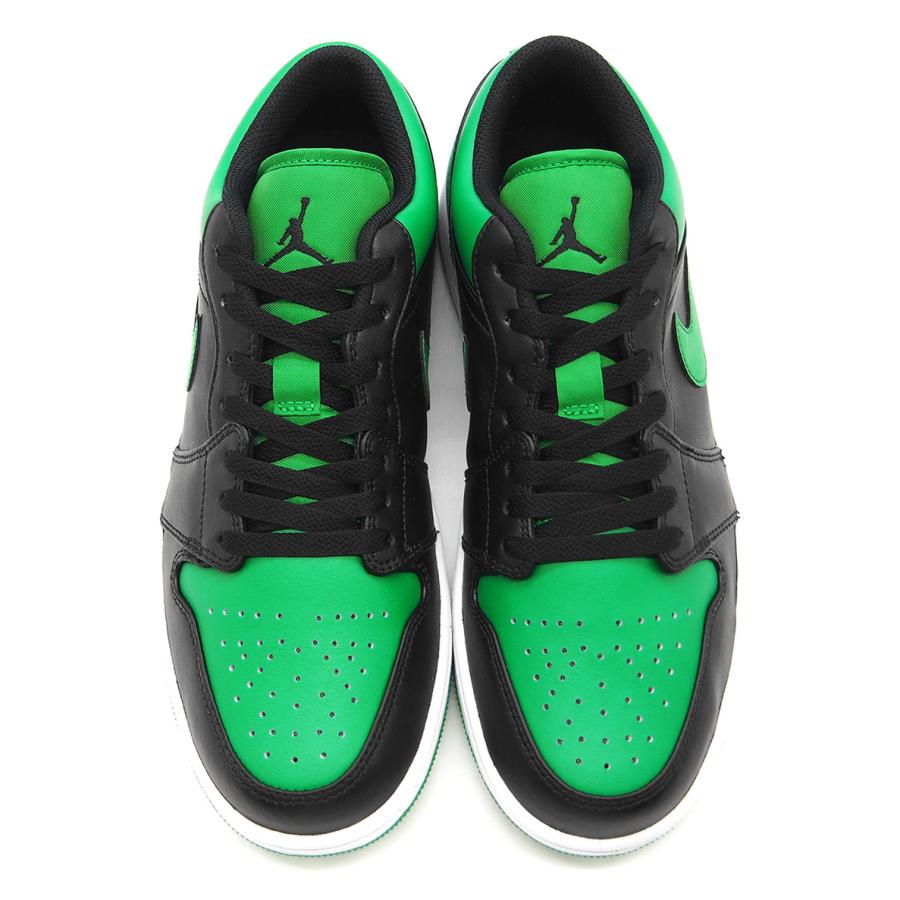 ナイキ スニーカー メンズ エアジョーダン 1 ロー ブラック/ラッキーグリーン-ホワイトNIKE AIR JORDAN 1 LOW BLACK/BLACK-LUCKY GREEN-WHITE｜goldtakeoff7｜03