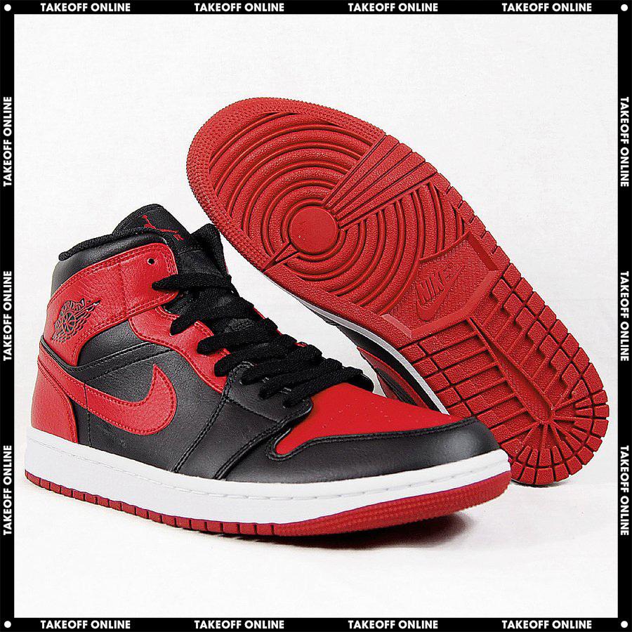 air jordan 1 black university red