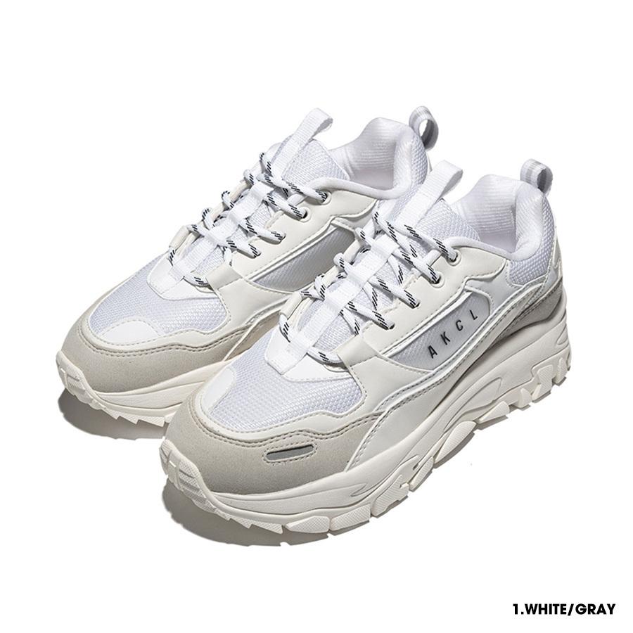 【✩】カジュアルな厚底白い靴の日常着 AKIII CLASSIC（アキクラシック） 厚底スニーカー レディース アーバン
