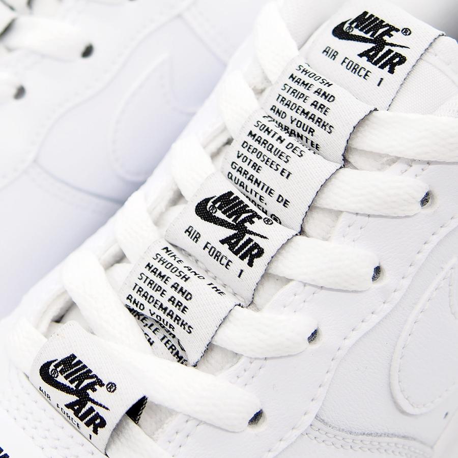 【期間限定クーポンあり】ナイキ スニーカー レディース エアフォース1 LV8 ガールズ ホワイト/ブラック NIKE AIR FORCE 1 LV8 3 (GS) WHITE/WHITE-BLACK｜goldtakeoff7｜06