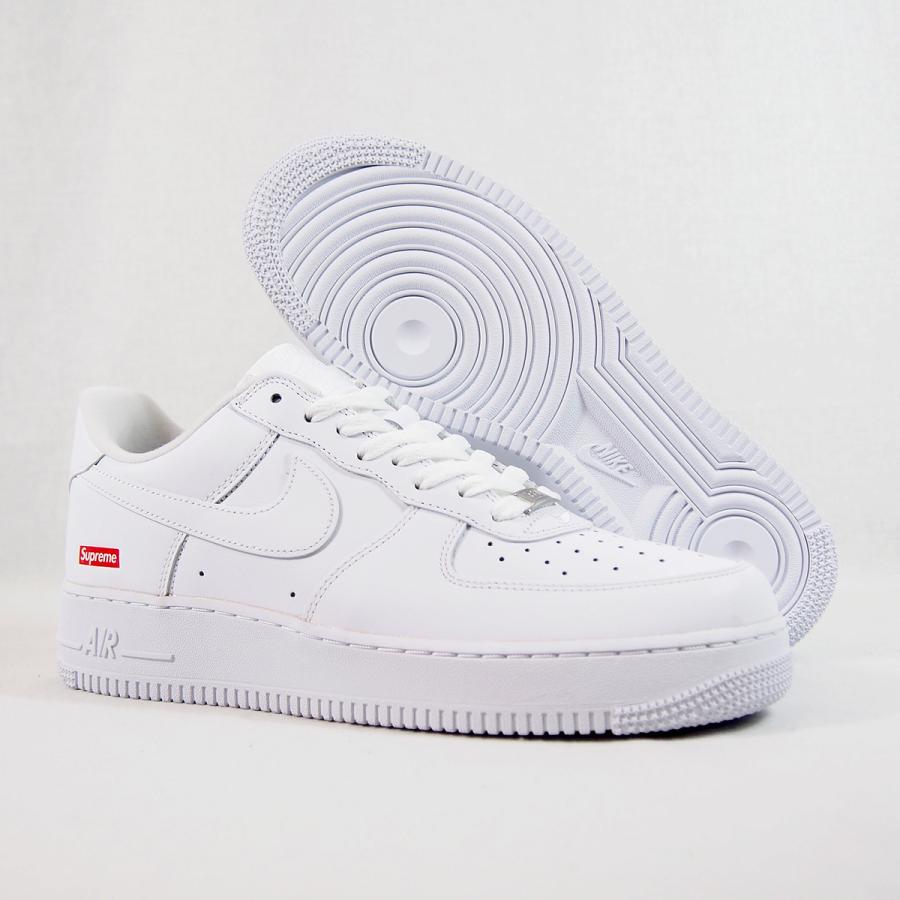 ナイキ エアフォース1 シュプリーム メンズ スニーカー ホワイト コラボモデル NIKE AIR FORCE 1 LOW / SUPREME WHITE/WHITE｜goldtakeoff7｜08