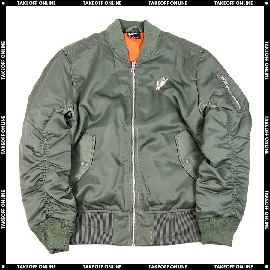 ナイキ パンクパック ボンバージャケット オリーブ メンズ Ma 1 Nike Punk Pack Bomber Jacket Olive ミリタリー エムエーワン 大人気 Cz1671 380 Take Off Online 通販 Yahoo ショッピング